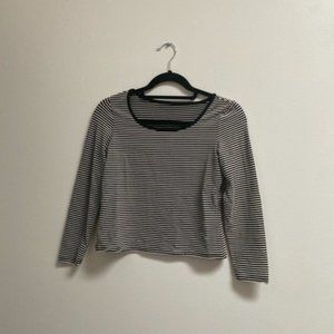 Vintage Scoop Neck Striped Tee